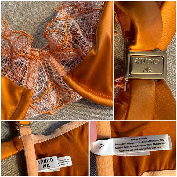 Studio Pia Nora Balconette Bra & Thong, NWOT - Picture 5 of 10